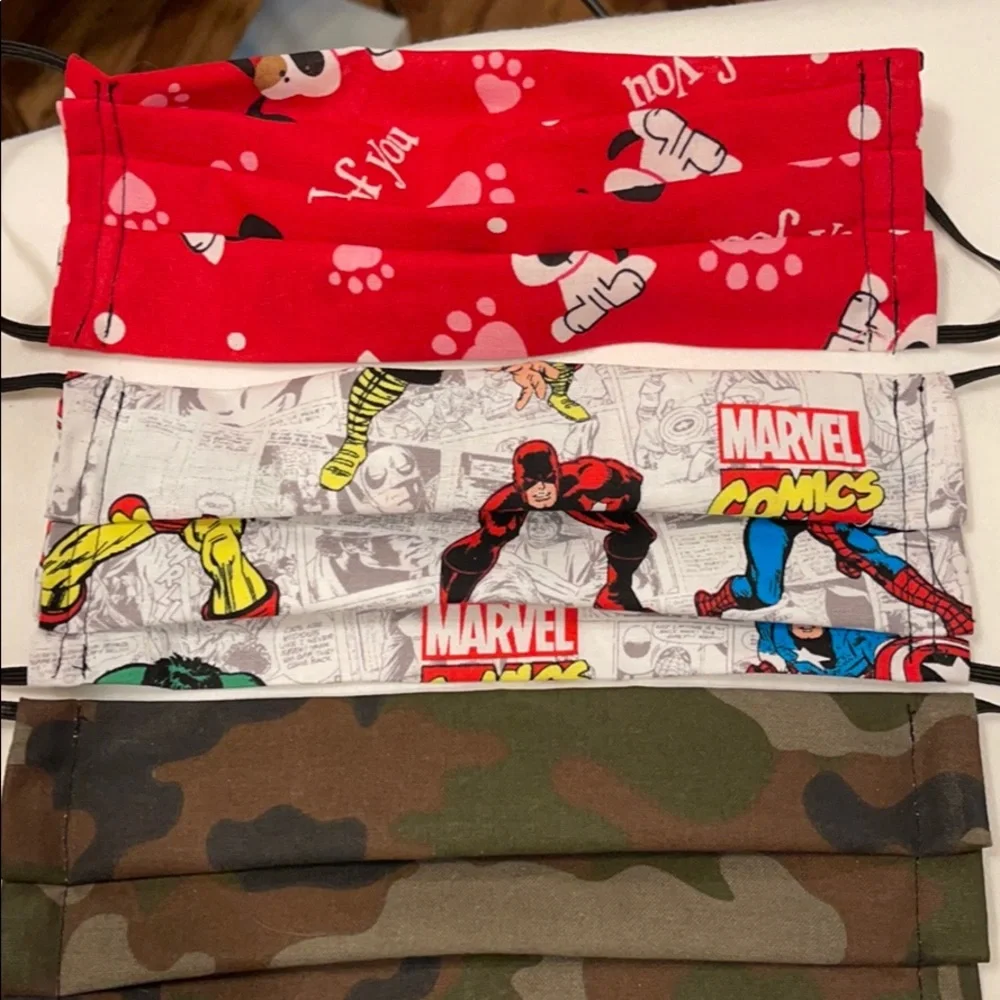 Handmade masks Batman, camo, Marvel,‎ Valentine